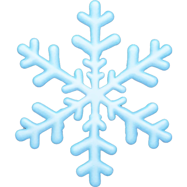 Melting snowflake emoji