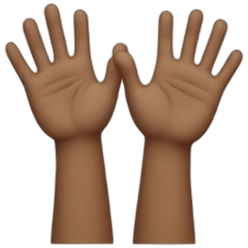 Two Raising hands emoji