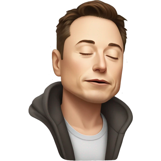 sleeping elon musk emoji