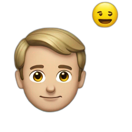 Emmanuel Macron at the pool emoji