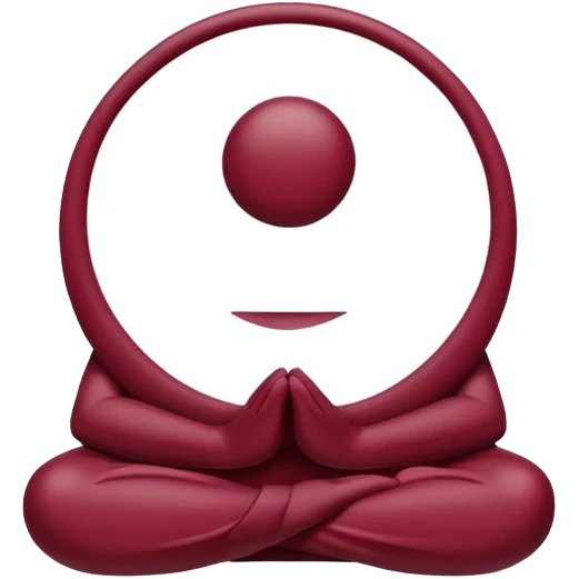 Zen data Burgundy  emoji