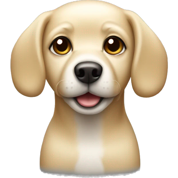 Small light blonde dog emoji