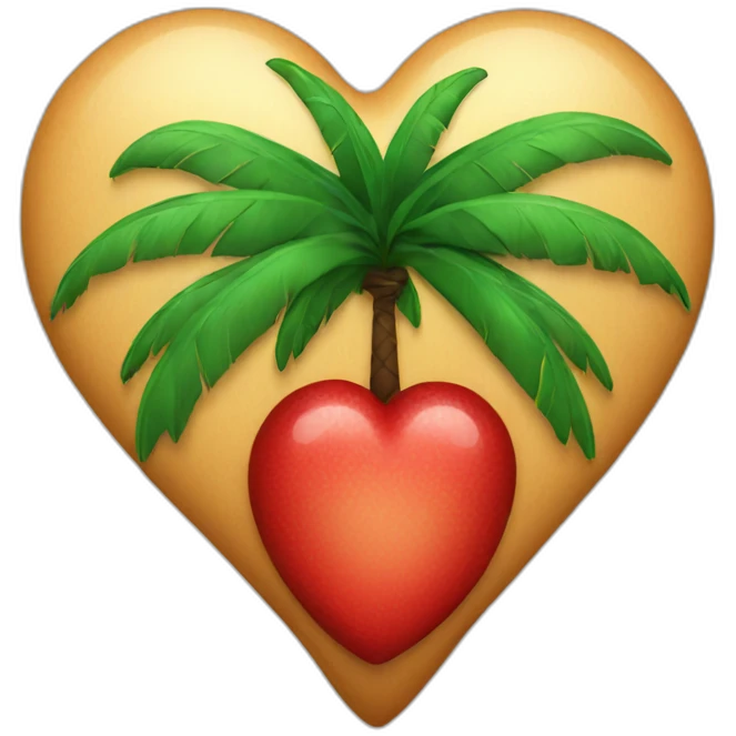 palm heart (food) with red eyes emoji