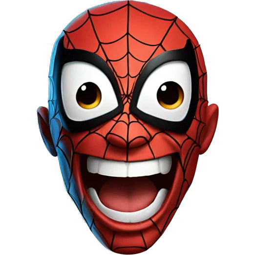 Spider-Man laughing emoji