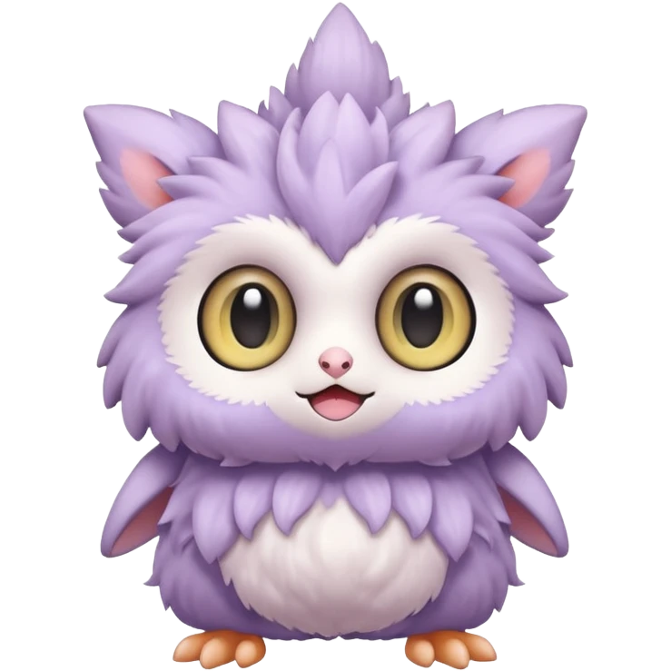 A cute pastel Fakémon-creature (full body) emoji