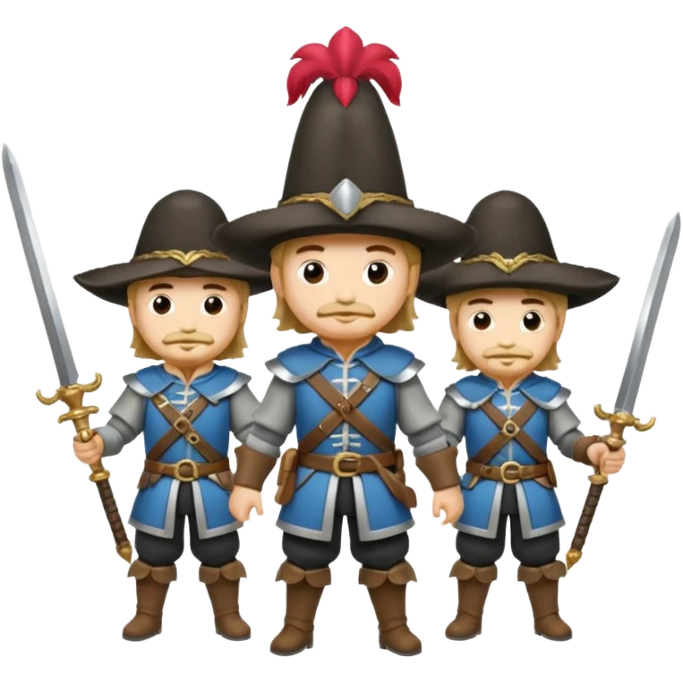 Three musketeers  emoji