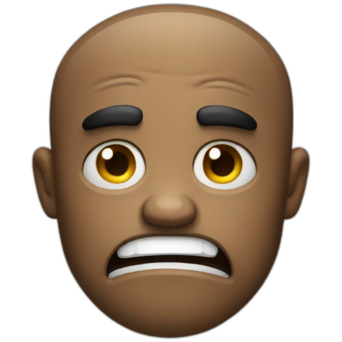 Angry and sad emoji