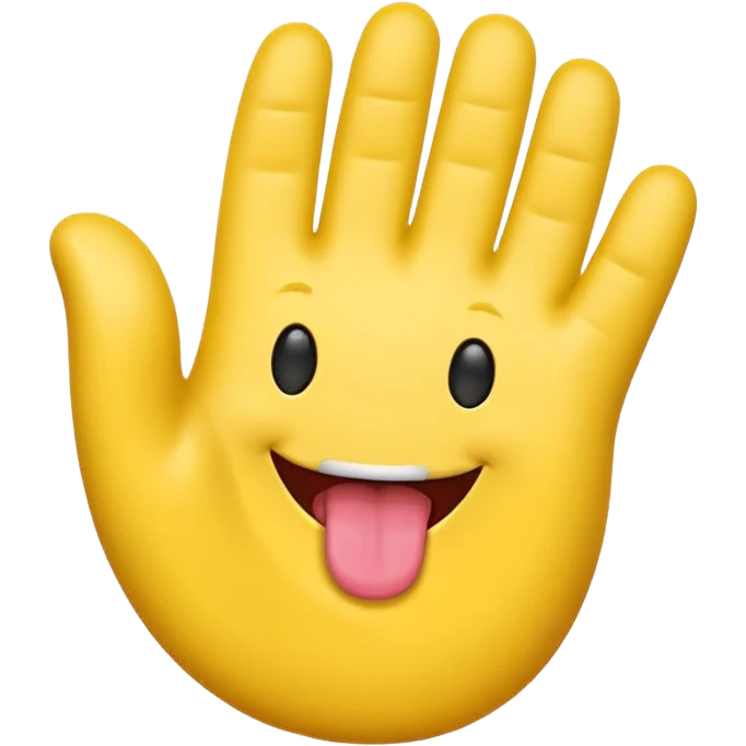 emoji with tongue out and hands to the side￼ emoji