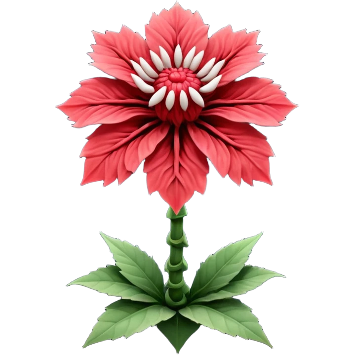 a flower like a monster a demogorgon basically emoji