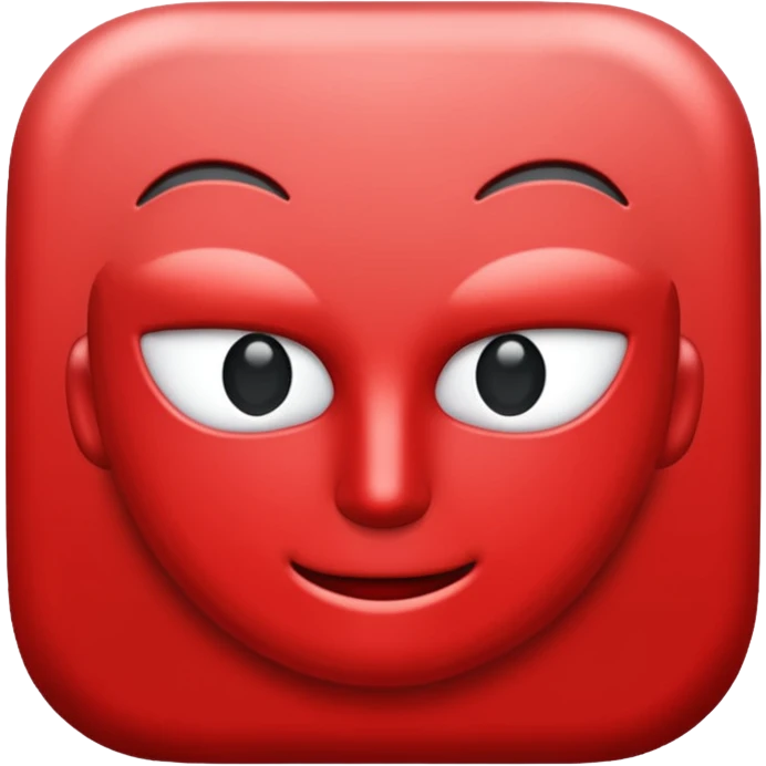 The university of Wisconsin logo: the red W emoji