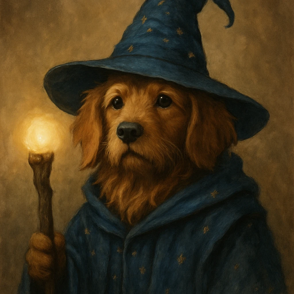 wizard dog emoji