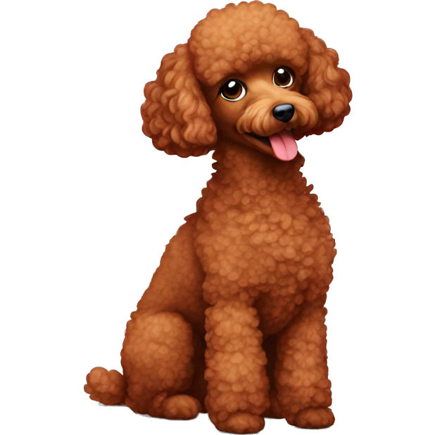 red toy poodle emoji
