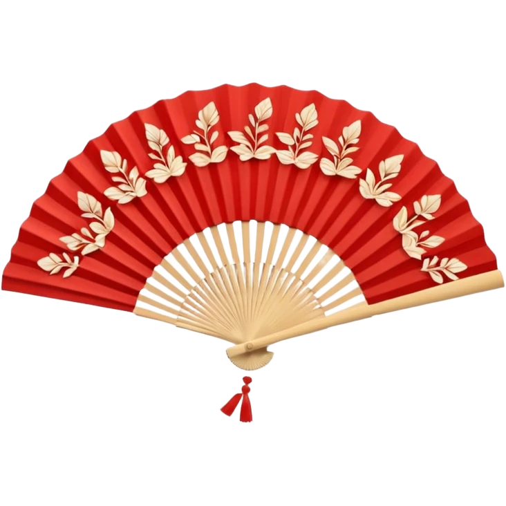 red paper hand fan emoji