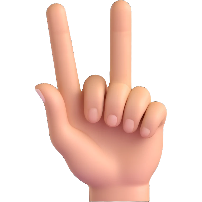 middle finger hand gesture emoji