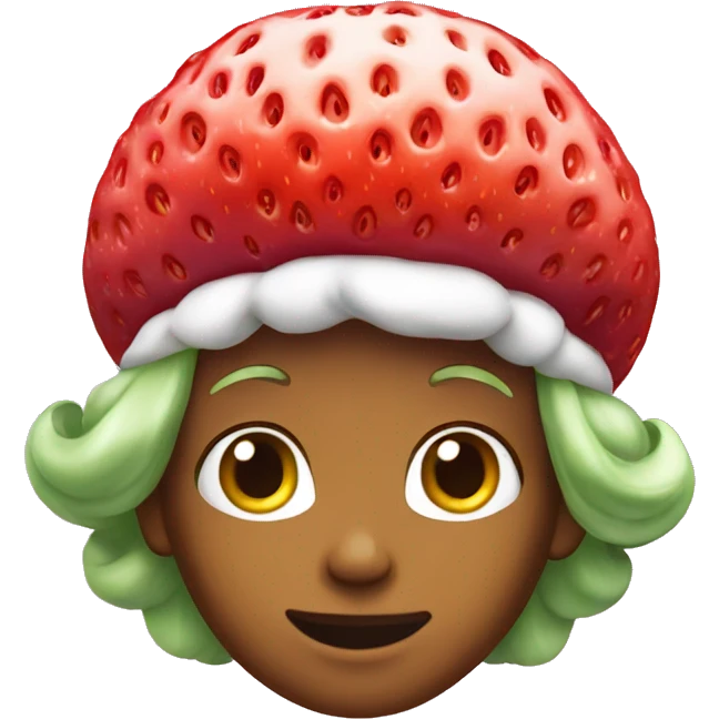 Strawberry shortcake emoji