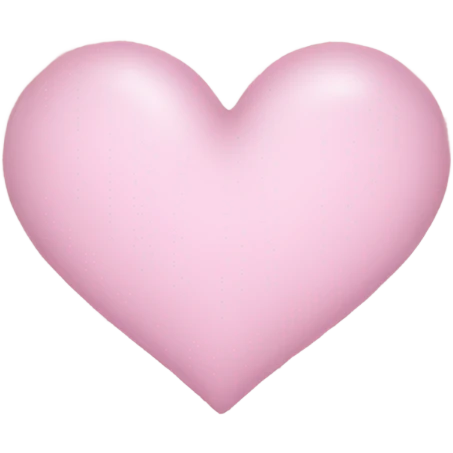 Pastel pink heart emoji