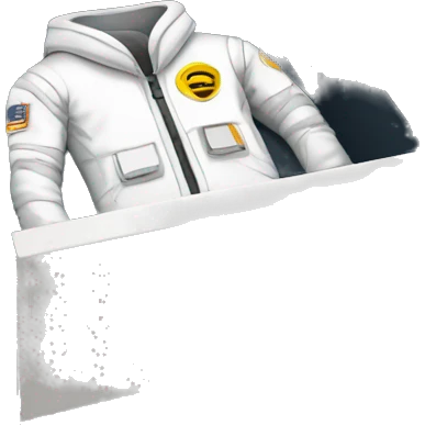 folded space suit in desk drawer emoji