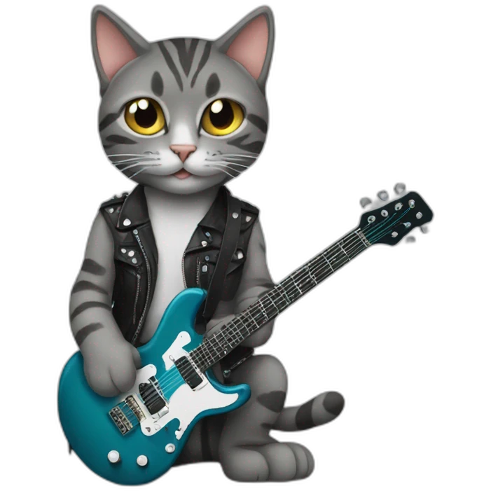 rock star cat  emoji
