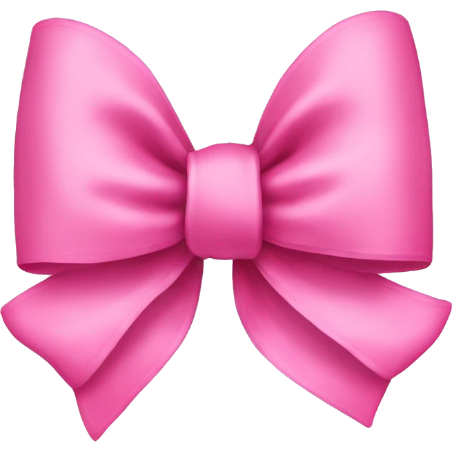 cute pink bow emoji