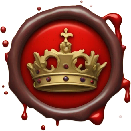 queen wax broken seal red crack broken circle broken emoji