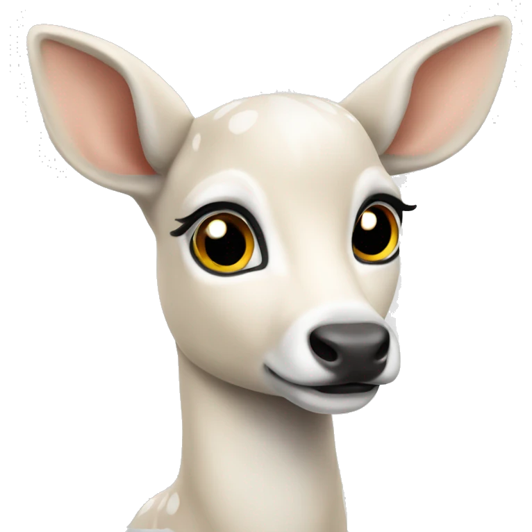 white fawn emoji