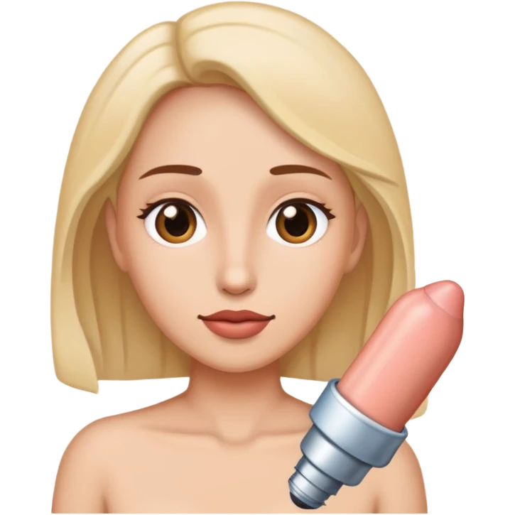 Woman with a penis emoji