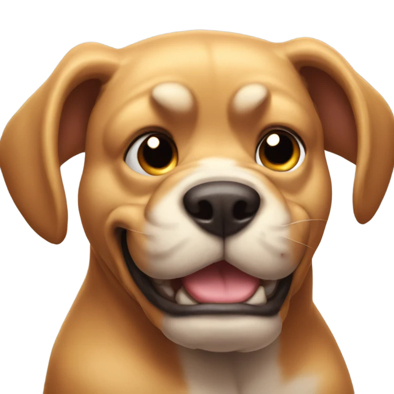 Buff dog flexing  emoji