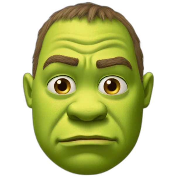 Shrek crying emoji