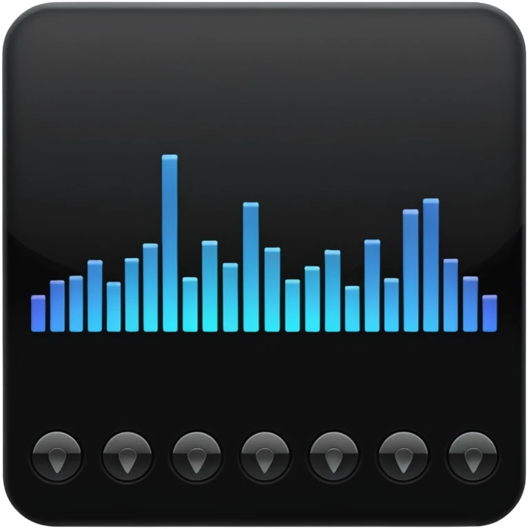 full black audio spectrum emoji