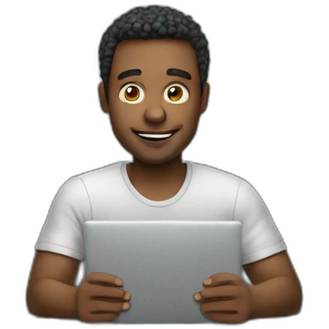 guy on laptop emoji