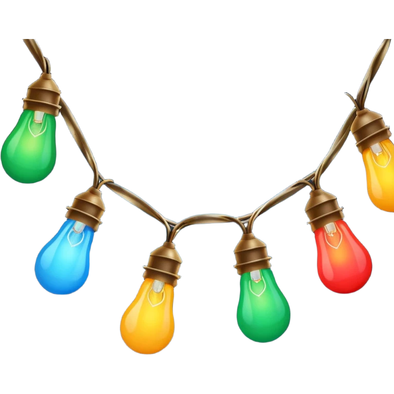 Christmas lights emoji