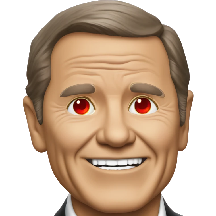 Kenneth Copeland with red laser eyes emoji
