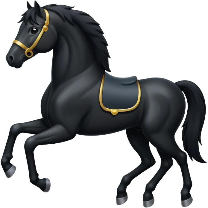 Black Horse  emoji