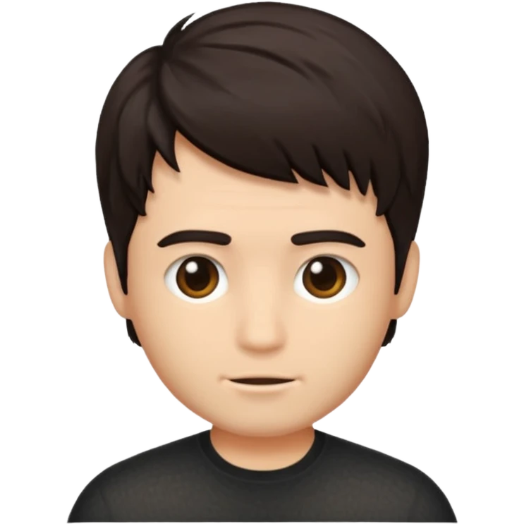 male hair without face emoji