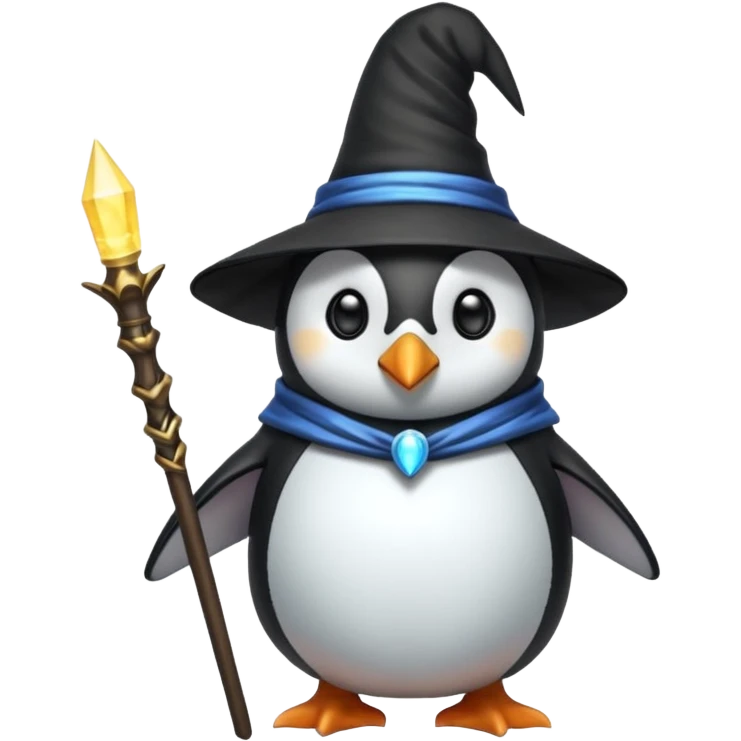 Penguin Wizard emoji