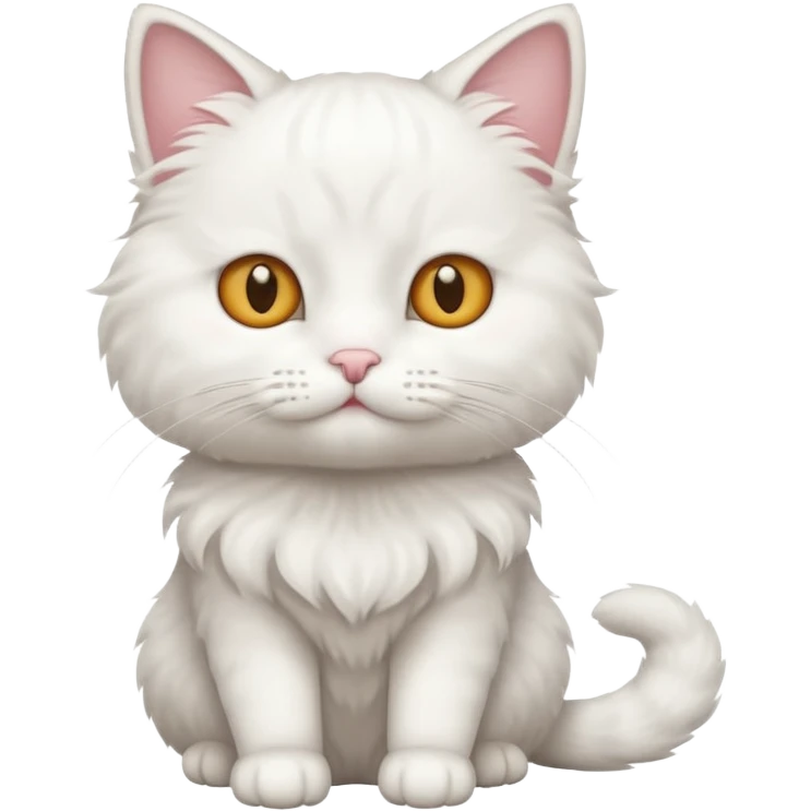 Cat white emoji