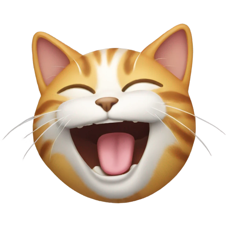 Cat laughing emoji