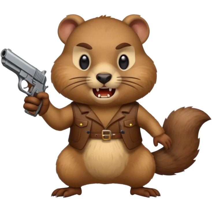 ANGRY gopher with gun emoji