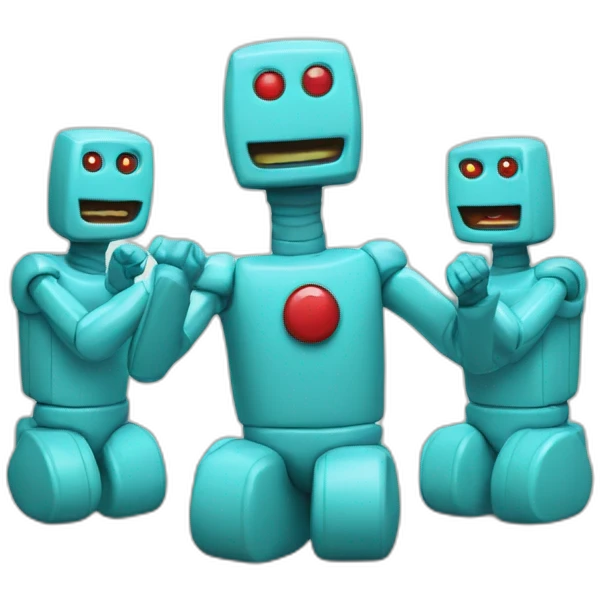 Rock-em, sock-em robots emoji
