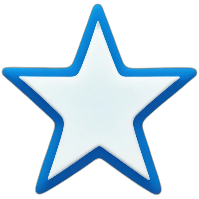 White Check mark inside blue star emoji
