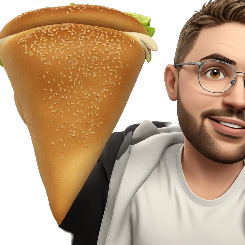 boy with food and glasses emoji