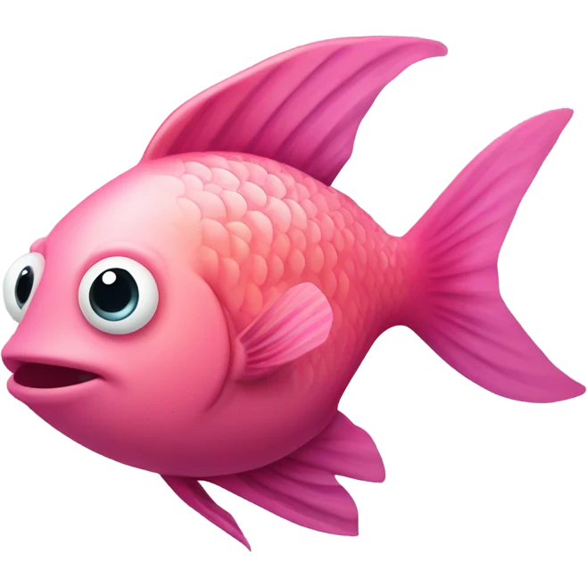 Pink cute fish emoji