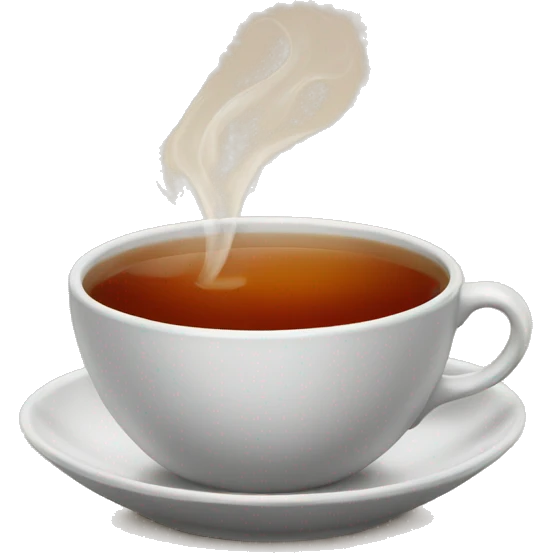 Cup of black tea  emoji