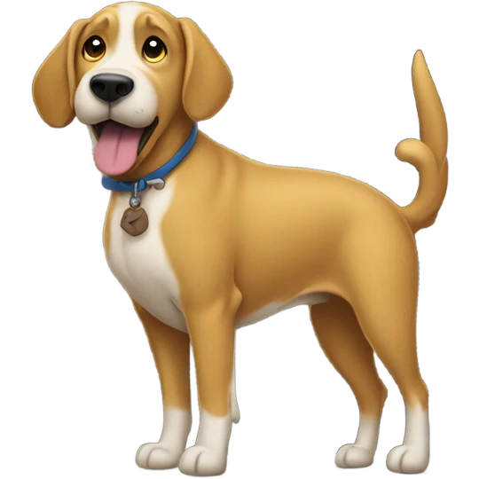 Dog with poop on Porch emoji