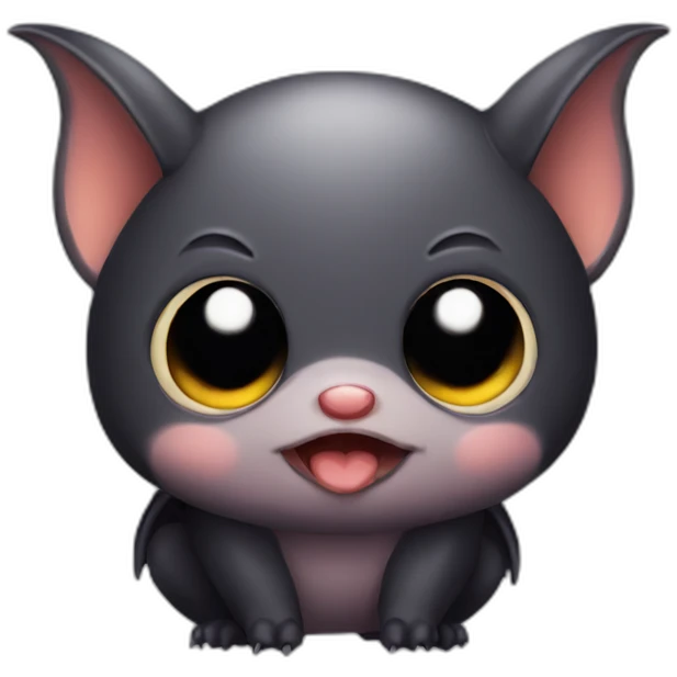 Cute little Chubby Bat  emoji