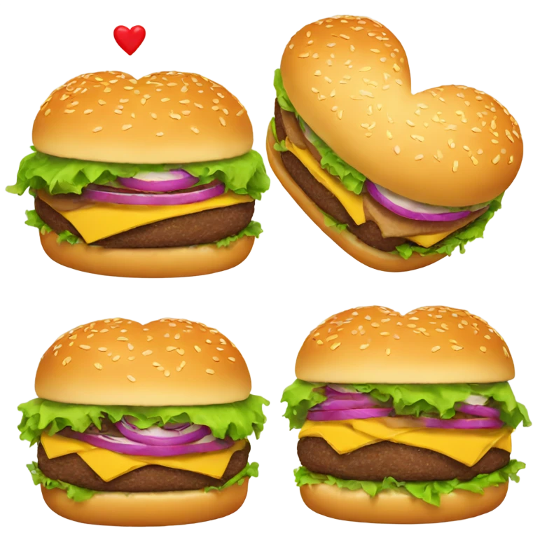 heart burger emoji