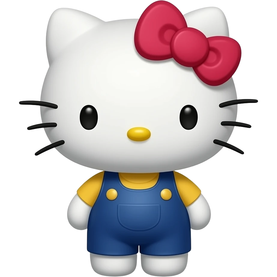 Hello kitty con apariencia de eugenio delacroix emoji