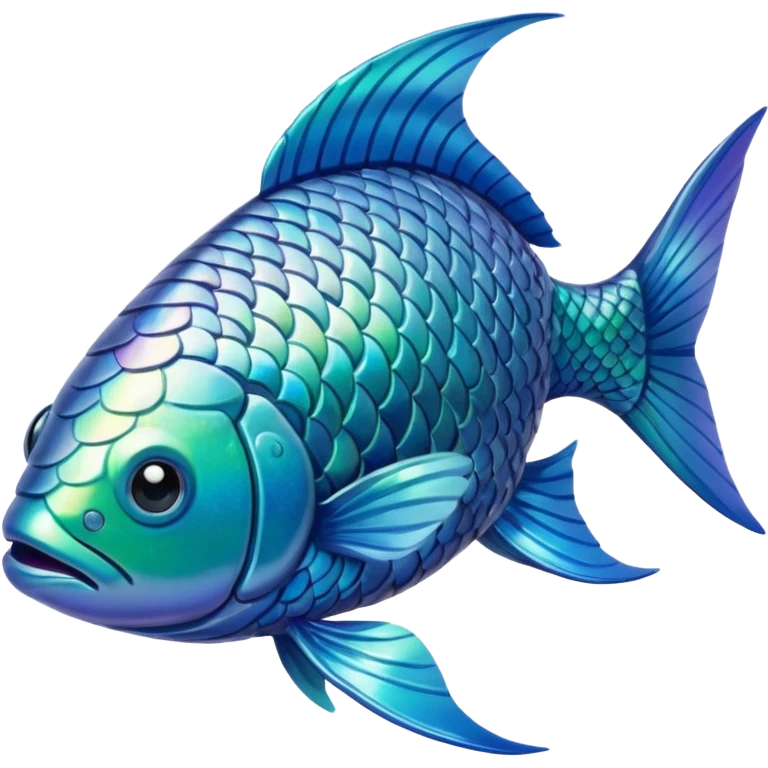 High resolution of  full body fish without distorted emoji