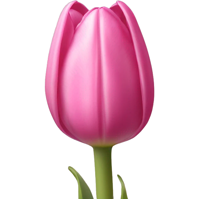 Pink tulip emoji