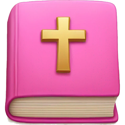 Pink bible emoji